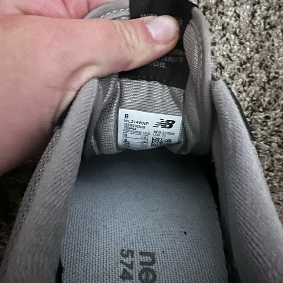 New Balance 574 Navy/Grey - Picture 4 of 5